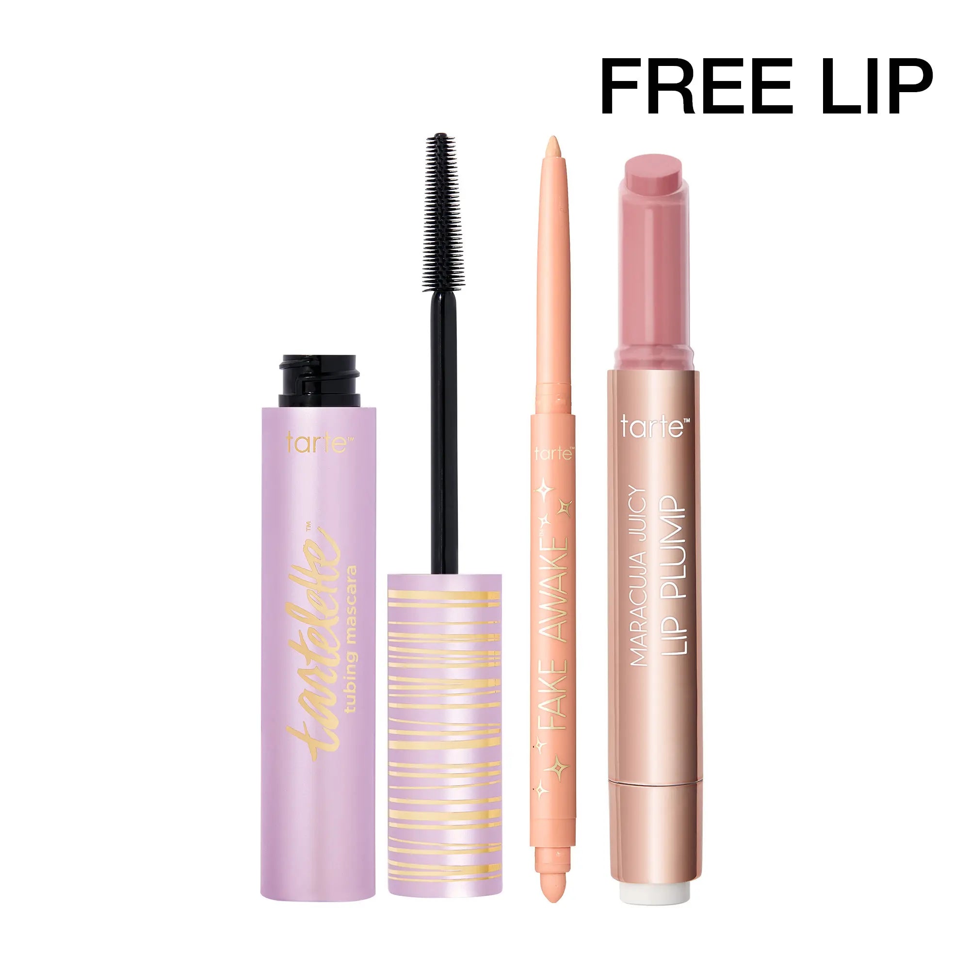 Tarte Best-Sellers Trending Trio - Lip Plump Gloss, Mascara & Eye Pencil Set