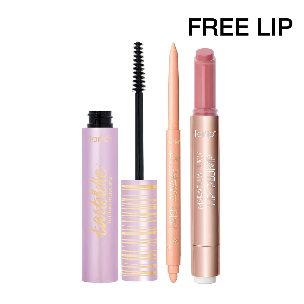 Tarte Best-Sellers Trending Trio - Lip Plump Gloss, Mascara & Eye Pencil Set