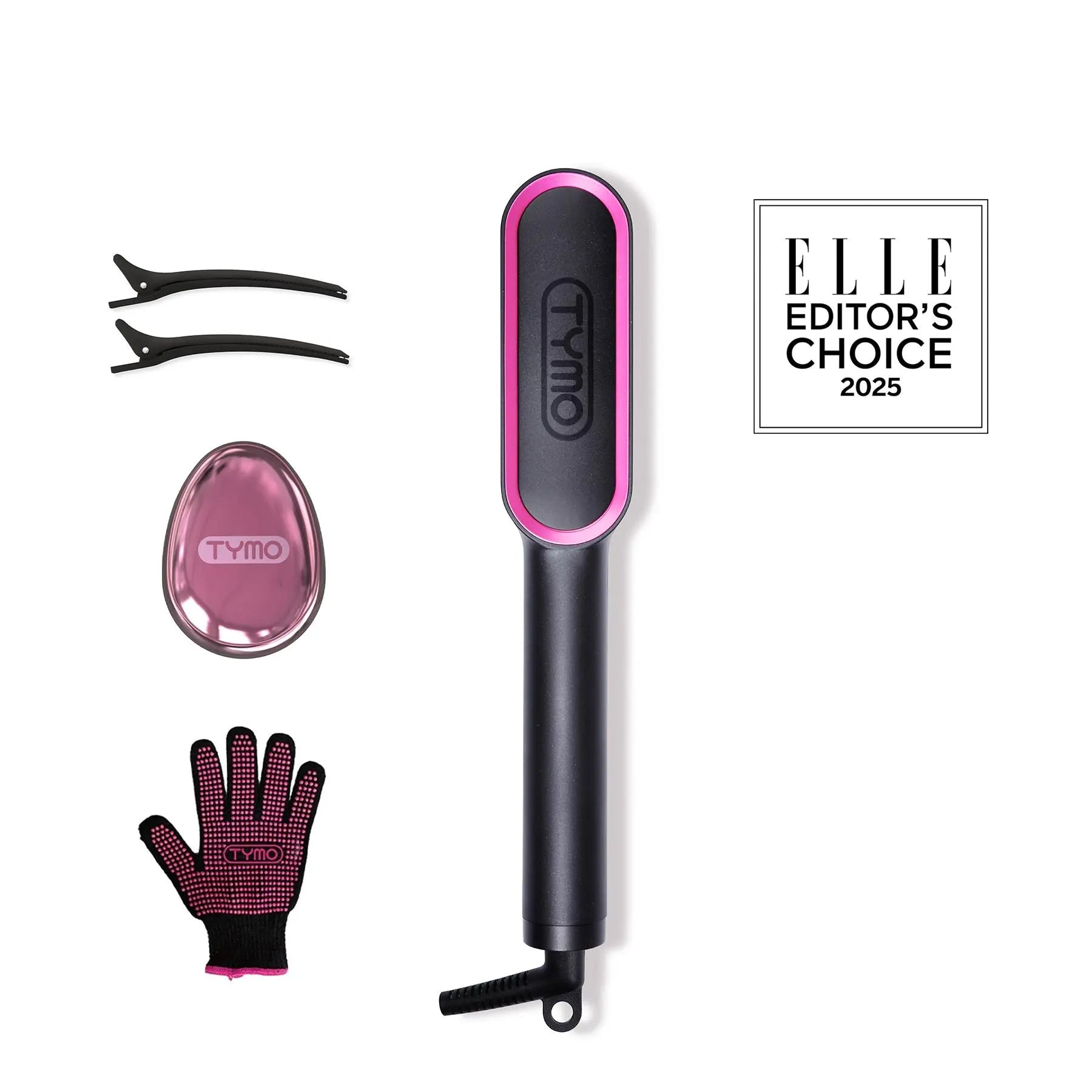 TYMO RING Series - TYMO RING or TYMO RING plus or TYMO FLIPRO 2-In-1 Straightener Comb for Frizz-Free Styling, Ionic Titanium Brush, 9 Temp & LED, Multifunctional Brush, Fast Heat, Each Sold Separately; Summervibes Plancha De Cabello Gift Hair Flat Iron
