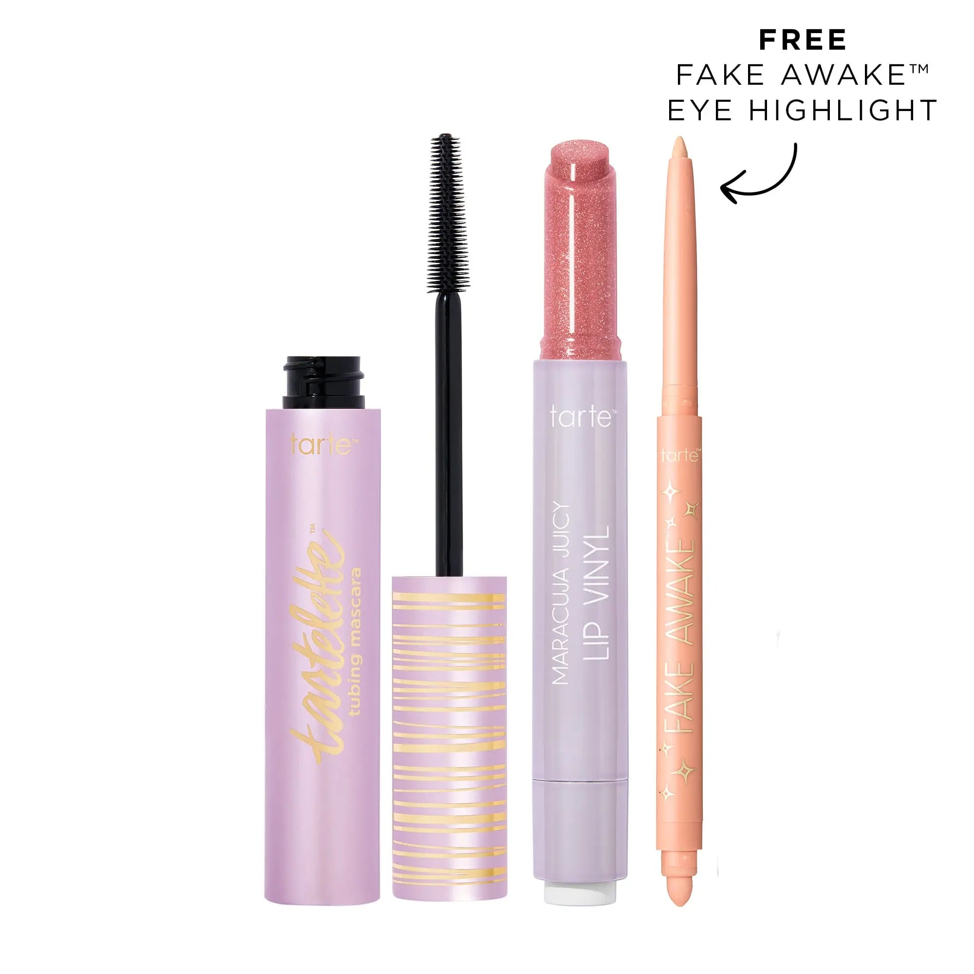 Tarte Best-Sellers Trending Trio - Lip Plump Gloss, Mascara & Eye Pencil Set