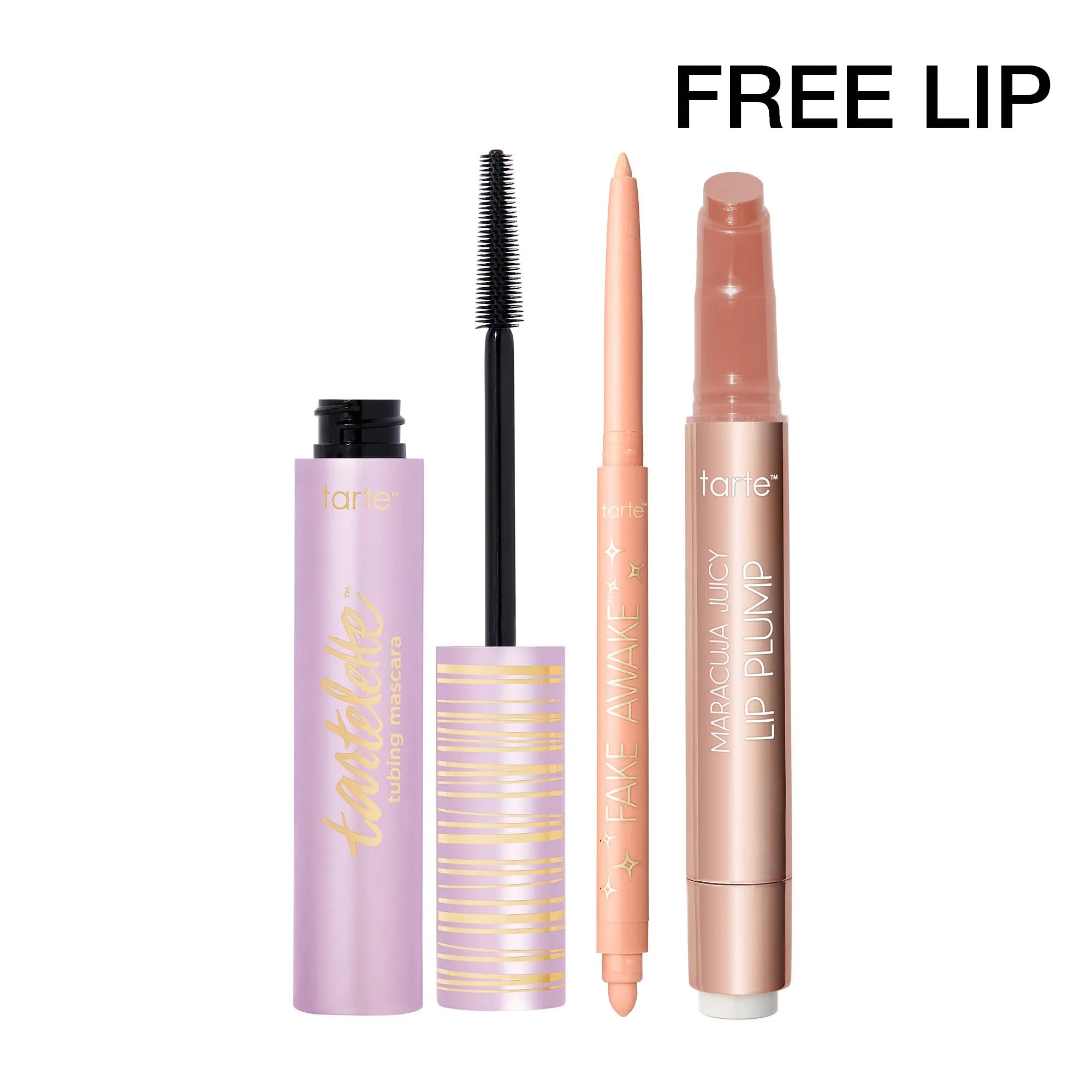 Tarte Best-Sellers Trending Trio - Lip Plump Gloss, Mascara & Eye Pencil Set