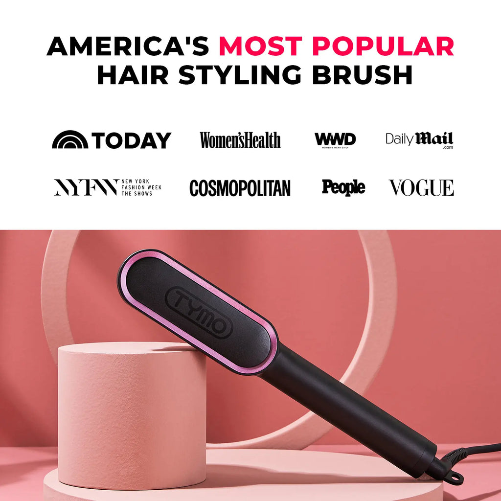 TYMO RING Series - TYMO RING or TYMO RING plus or TYMO FLIPRO 2-In-1 Straightener Comb for Frizz-Free Styling, Ionic Titanium Brush, 9 Temp & LED, Multifunctional Brush, Fast Heat, Each Sold Separately; Summervibes Plancha De Cabello Gift Hair Flat Iron