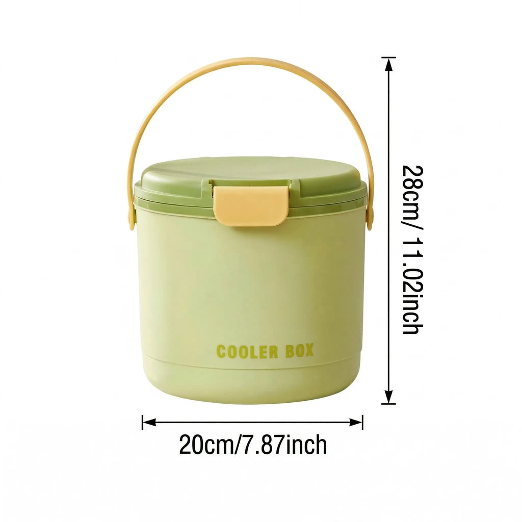 Portable Insulated Ice Bucket with Mold, Automatic Ice Release, 24H Long-Lasting Cooling, Ice Storage, Ice Cream Molds, Convenient and Durable Design