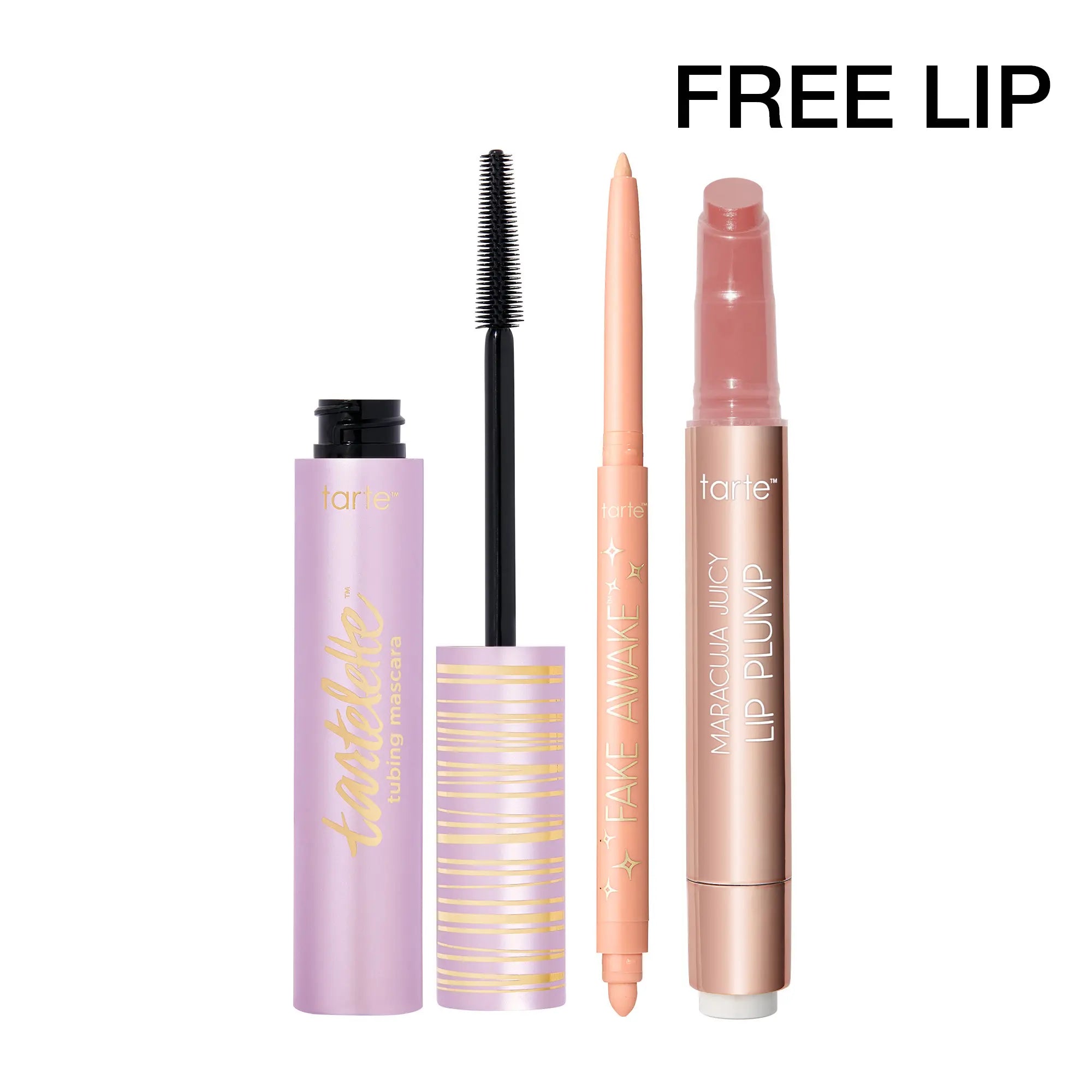 Tarte Best-Sellers Trending Trio - Lip Plump Gloss, Mascara & Eye Pencil Set
