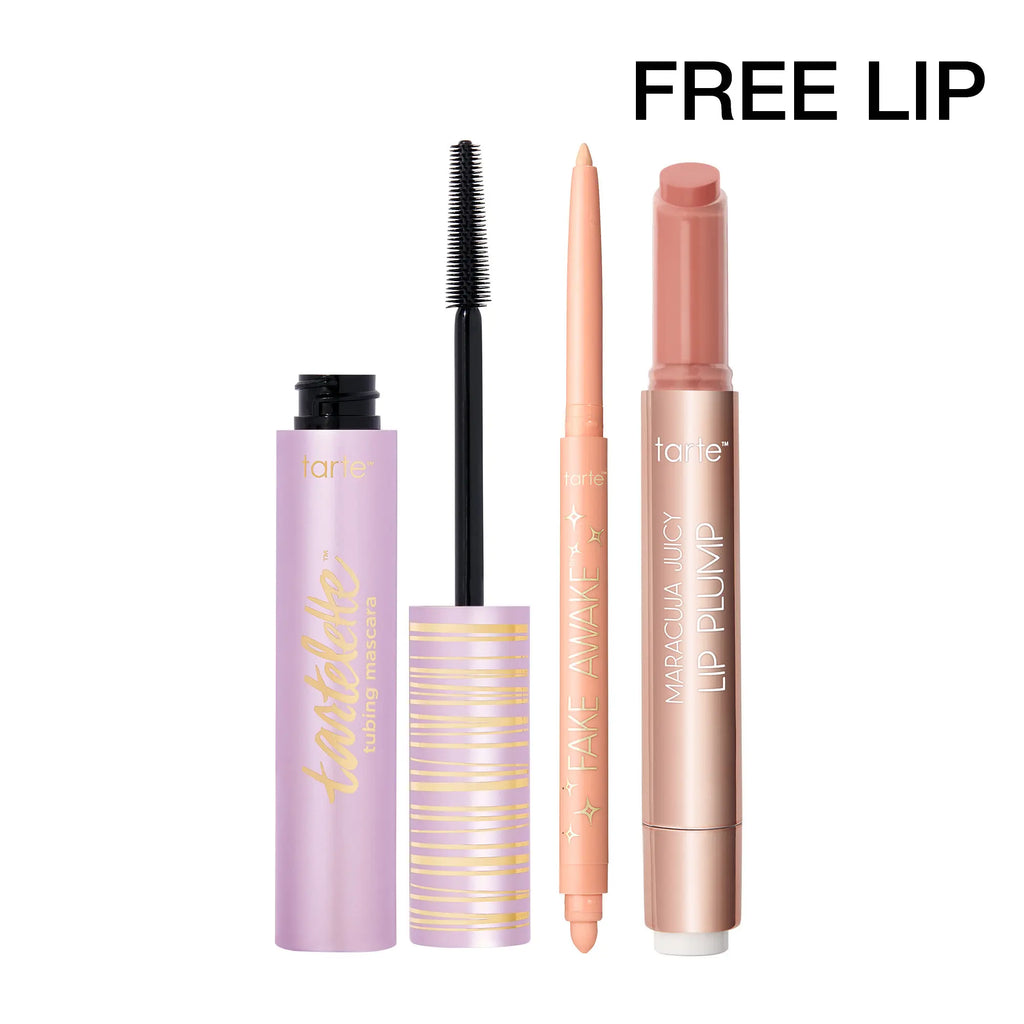 Tarte Best-Sellers Trending Trio - Lip Plump Gloss, Mascara & Eye Pencil Set